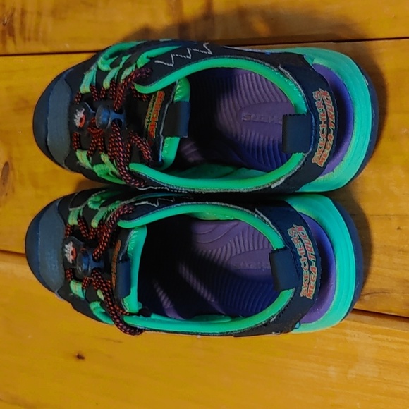 Boys Solar Quest Black Multi Sandals Size 11 - Picture 5 of 9